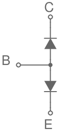 equivalent bjt npn diode